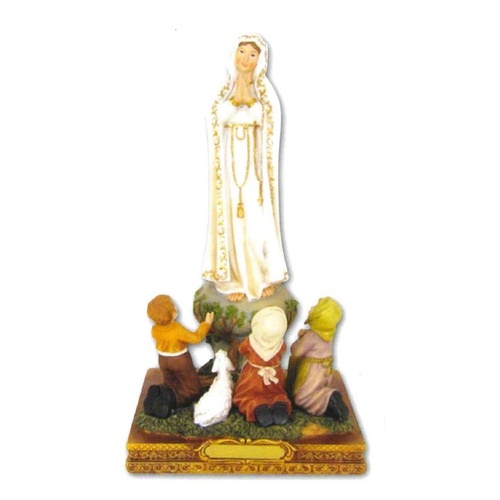 RESIN STATUE OUR LADY FATIMA  21CM      