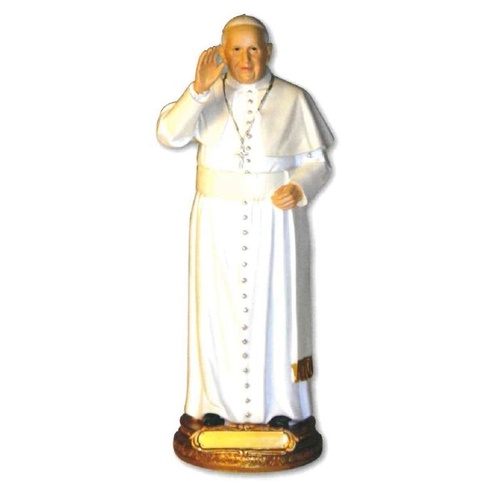 RESIN STATUE POPE FRANCIS 20CM