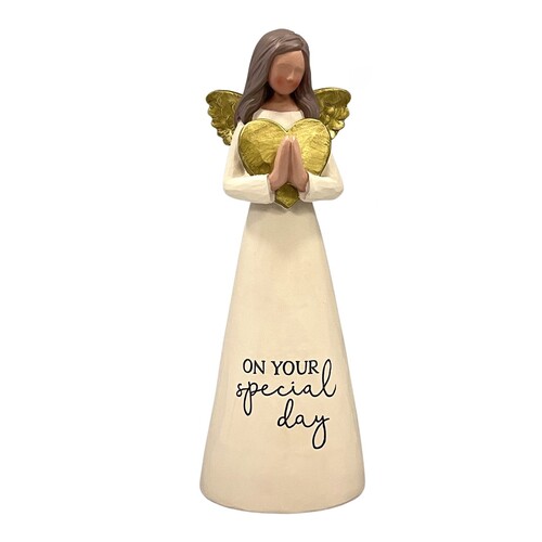 RESIN THOUGHTFUL ANGEL 200MM - SPECIAL DAY