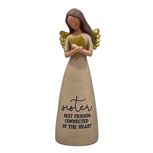 RESIN THOUGHTFUL ANGEL 135MM - SISTERS