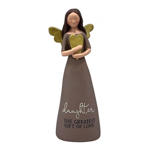RESIN THOUGHTFUL ANGEL 135MM - DAUGHTER