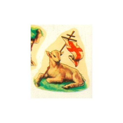 PASCHAL TRANSFER RISEN LAMB Water Adhesive 40mm