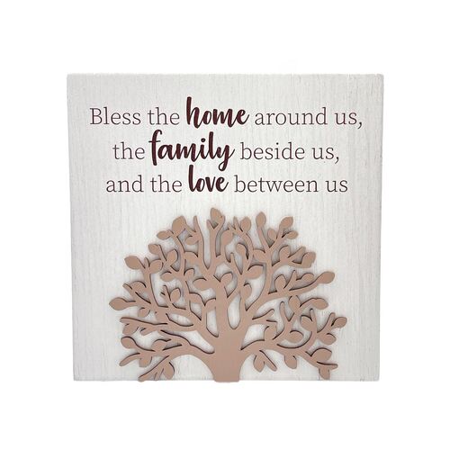 TREE OF LIFE PLAQUE - BLESS THIS HOME