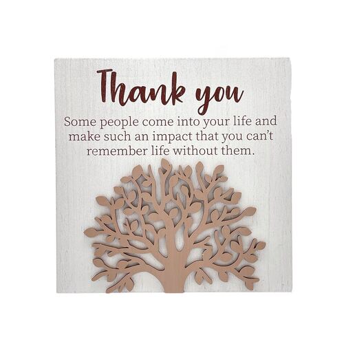 TREE OF LIFE PLAQUE - THANK YOU