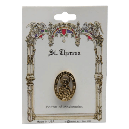 LAPEL PIN PATRON SAINT St Theresa