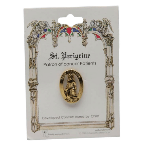 LAPEL PIN PATRON SAINT St Peregrine **Limited Stock**