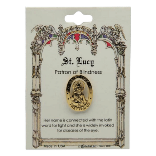 LAPEL PIN PATRON SAINT St Lucy