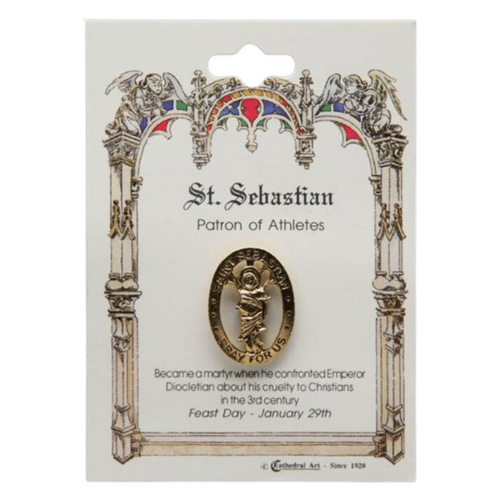 LAPEL PIN PATRON SAINT St Sebastian