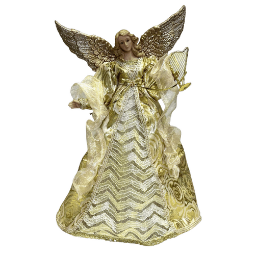 CHRISTMAS TREE TOPPER - GOLD ANGEL  **Limited Stock**