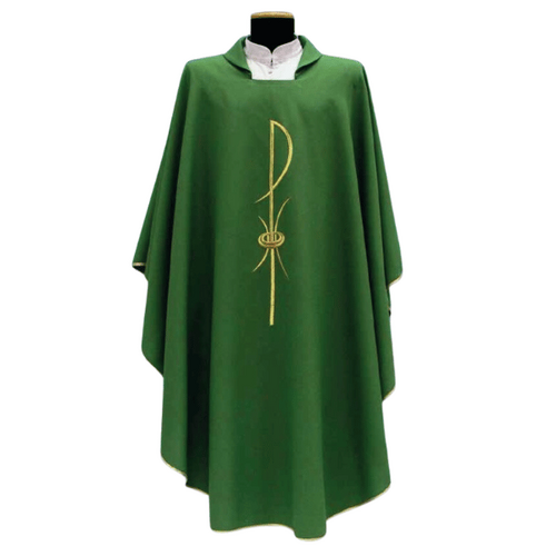 CHASUBLE & PLAIN STOLE SET - PAX Green