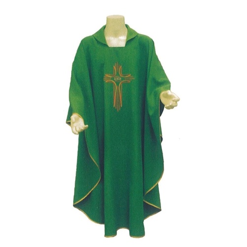CHASUBLE AND STOLE SET CROSS Green