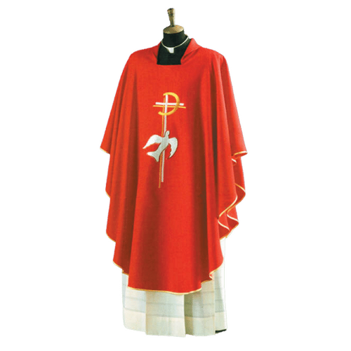 CHASUBLE PAX & DOVE RED