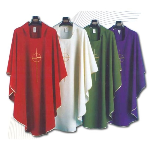 CHASUBLE AND PLAIN STOLE SET - CROSS    