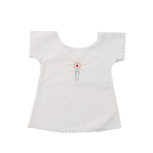 BAPTISMAL BIB EMBROIDERED CANDLE 