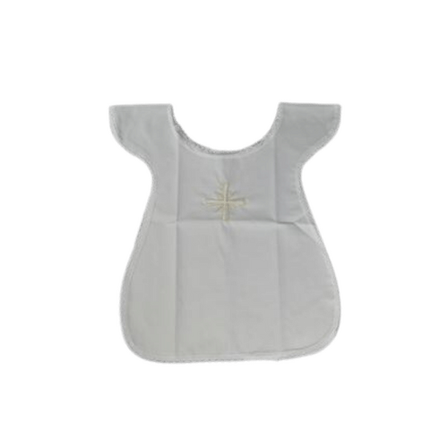 BAPTISMAL BIB EMBROIDERED CROSS