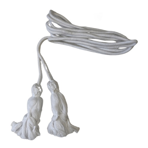 CINCTURE ADULT COTTON WHITE        