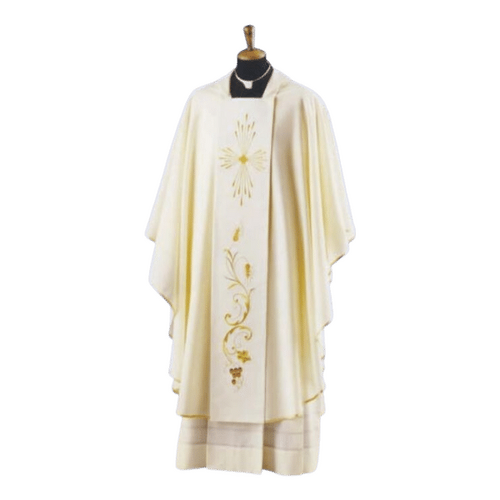 CHASUBLE & STOLE SET WOOL/POLYESTER BLEND