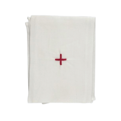 PURIFICATOR LINEN WITH RED CROSS 460 X 280MM  