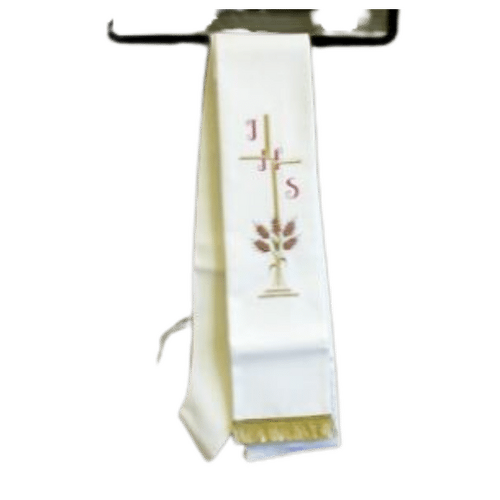 STOLE OFF-WHITE - WHEAT & CROSS             