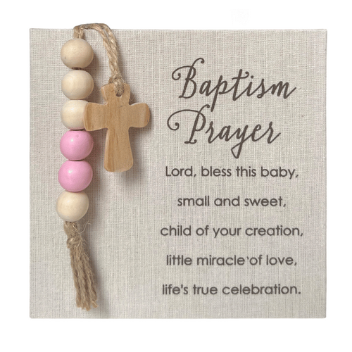 BAPTISM PRAYER PLAQUE